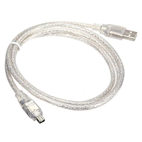 Cablecc USB オス-Firewire IEEE 1394 4ピンオス iLinkアダプター...