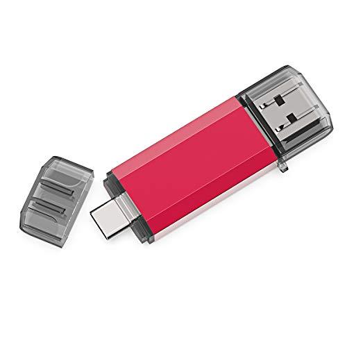 RAOYI TypeC USBメモリ 64GB USB3.0 タイプCフラッシュドライブ 2in1 ...