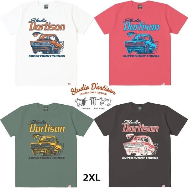 ダルチザン STUDIO DARTISAN USAコットンプリントＴシャツ 8232A 2XLサイズ...
