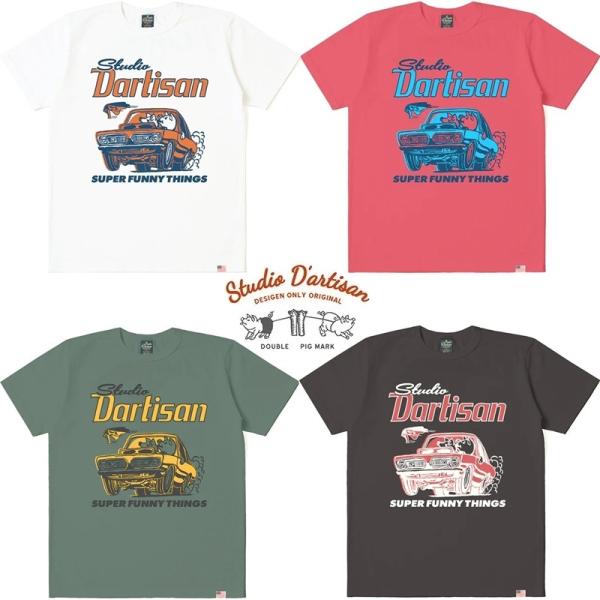 ダルチザン STUDIO DARTISAN USAコットンプリントＴシャツ 8232A ステュディオ...