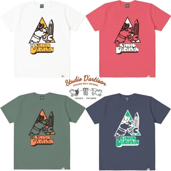 ダルチザン STUDIO DARTISAN USAコットンプリントＴシャツ 8233B ステュディオ...