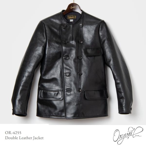 オルゲイユ 通販 ORGUEILOR-4245  Double Leather Jacket ダブル...