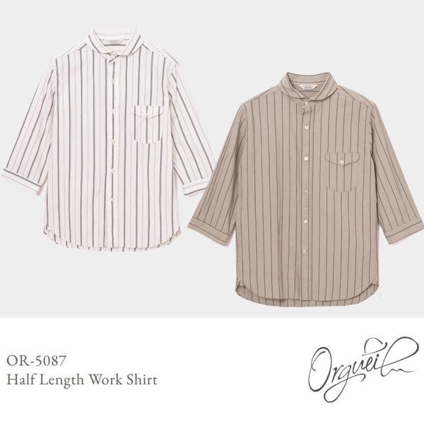 ORGUEIL Half Length Work Shirt OR-5087 ハーフレングスワークシ...