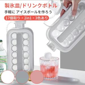 製氷皿 丸 17個取り 2in1 水筒 蓋付き ...の商品画像