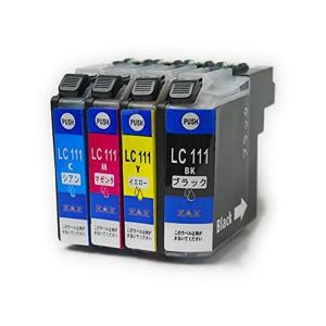 LC111-4PK ZAZ 互換インク 4色セット ICチップ 残量表示 LC111BK LC111C LC111M LC111Y （X）｜store-kuronecokonbu