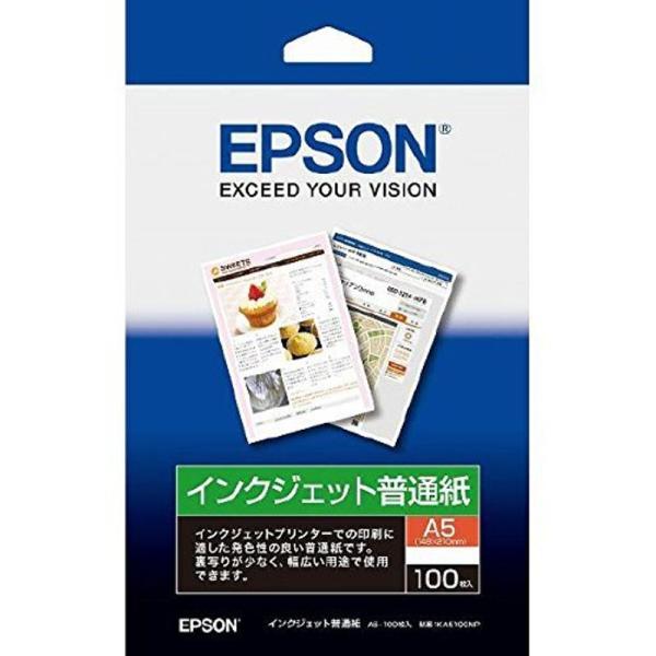 セイコーエプソン インクジェットプリンター用 インクジェット普通紙/A5/100枚入り KA5100...