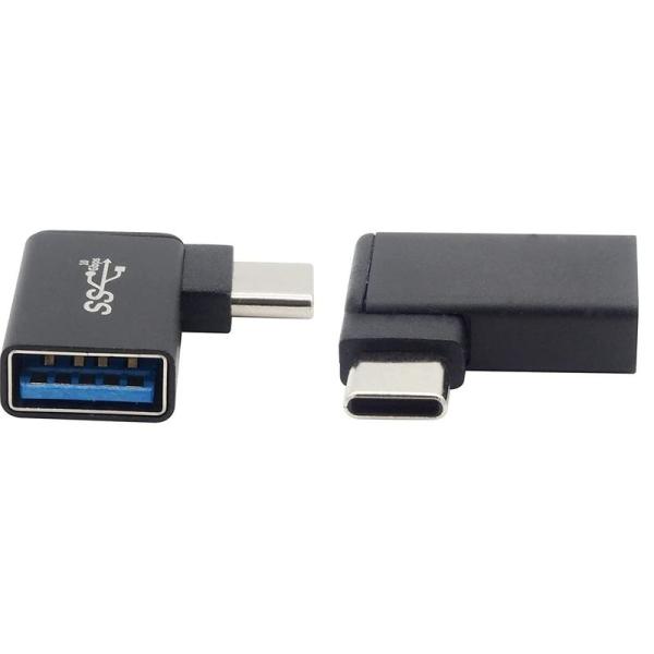 AGG USB-C to USB-A変換アダプタ 2P 10Gbps USB3.2 Gen2 高速転...