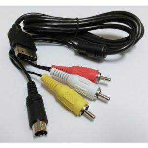 DC S端子/AV端子ステレオケーブル ( ドリームキャストで使用可能 )｜電脳ストア・黒猫のこんぶ