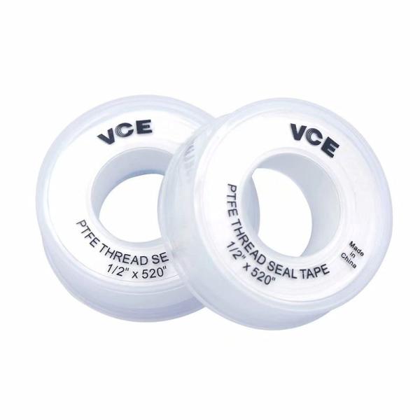 VCE PTFE シールテープ 水漏れ、エア漏れ防止 水栓ネジ用 耐油 耐熱 12mmX13m 白 ...