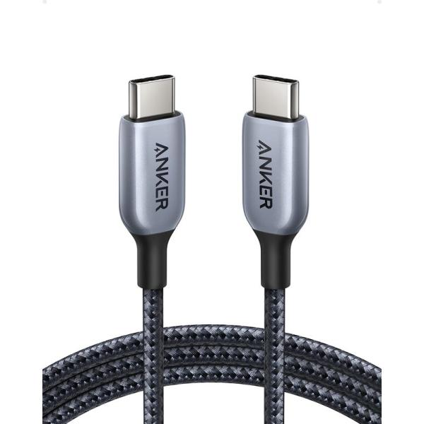 Anker 765 高耐久ナイロン USB-C &amp; USB-C ケーブル (140W 1.8m) U...