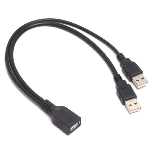 オーディオファン USBケーブル USB延長ケーブル 補助電源ケーブル付き USB-A オス (充電...