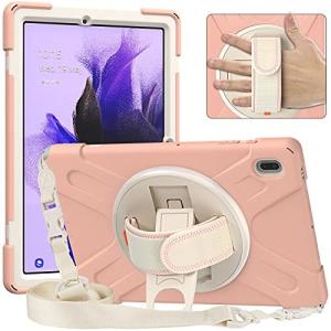 Tablet PC Cover Case Tablet Case for Samsung Galaxy Tab S7 FE 12.4 T730,Kids Full Body Shockproof Tablet Cover with Hand Strap/Shoulder Stra