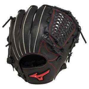 ミズノ MIZUNO ソフトボール用　WILLDRIVE REDオールラウンド用：サイズ10 野球 左利きソフトボールグローブ 10 ブラック 左投げ 1AJGS27810 09H 送料無料