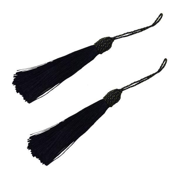 (Black) - Makhry 20pcs 15.5cm/6 Inches Silky Floss...