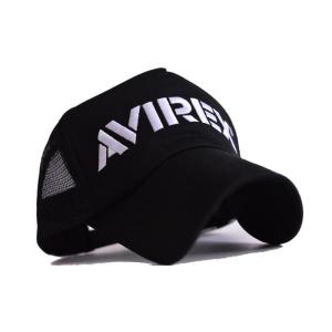 AVIREX 限定モデル キャップ 帽子 メンズ ブラックシリーズ 黒 アビレックス 7995525 キャップ メッシュ ハンチング ローキ｜store-ocean