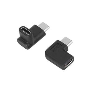 USB Type C 変換アダプタ L字 タイプc 変換 - 90° Type-C アダプタ オス-メス2個usb c 変換アダプタ typ