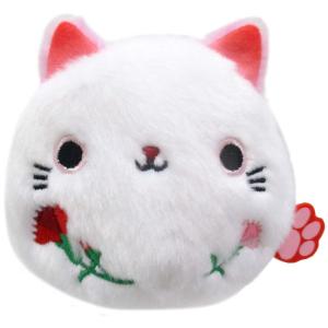 三英貿易 オリジナル ぬいぐるみ ねこだんご 花ねこだんご 4月 カーネーション W7.5×D6×H7cm アニマル｜store-ocean