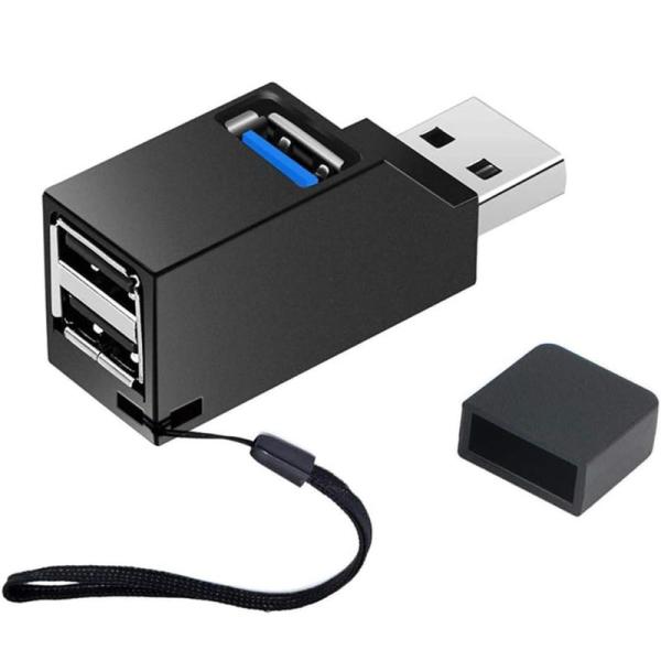 USBハブ USB3.0+USB2.0*2ポート 拡張 3ポートコンボハブ 超小型、軽量 高速転送、...
