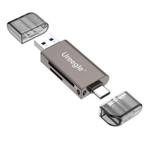SDカードリーダーUSB Type C SD USB3.0 / Type C SD / 2-in-1 カードリーダーOTG対応1台2役同時読