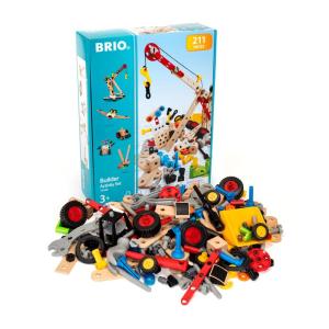 BRIO (ブリオ) ビルダー アクティビティセット 全210ピース 対象年齢 3歳~ (大工さん 工具遊び おもちゃ 知育玩具) 3458｜store-ocean