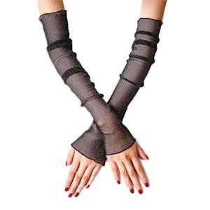 ふく福 女性用 レース 冷感 UV 腕カバー ア...の商品画像