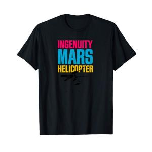 創意工夫火星ヘリコプターパーサヴィアランスローバーフレンドスペース Tシャツ｜store-ocean