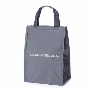 DEAN&DELUCA クーラーバッグ グレーM 保冷バッグ ファスナー付き コンパクト お弁当 ランチバッグ 35x17x25cm