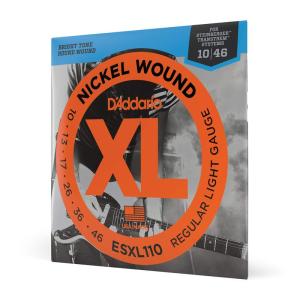 D'Addario ダダリオ エレキギター弦 ニッケル ダブルボールエンド弦 Regular Light .010-.046 ESXL110｜store-ocean