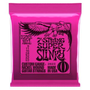 正規品 ERNIE BALL 2623 エレキギター弦 7弦 (09-52) 7-STRING SUPER SLINKY スーパー・スリンキ｜store-ocean