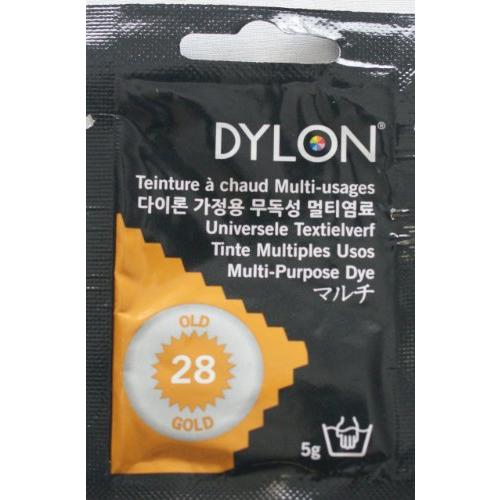 DYLON 衣類・繊維用 染料 ダイロン マルチ 5g col. 28オールドゴールド DYNMP