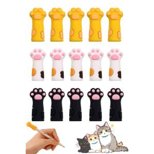 鉛筆キャップ 猫足の鉛筆エクステン 15枚 鉛筆...の商品画像