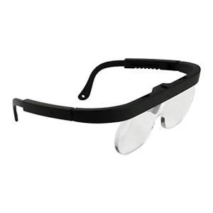 メガネルーペ 拡大鏡 虫眼鏡 拡大鏡 拡大メガネ すべり防止 3種類レンズ付き（1.5x 2.5x 3.5x）