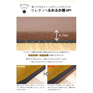 下敷きラグ ラグ ラグマット カーペット 3畳...の詳細画像2