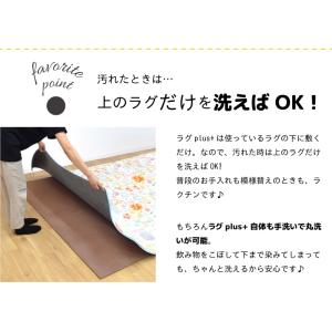 下敷きラグ ラグ ラグマット カーペット 3畳...の詳細画像5