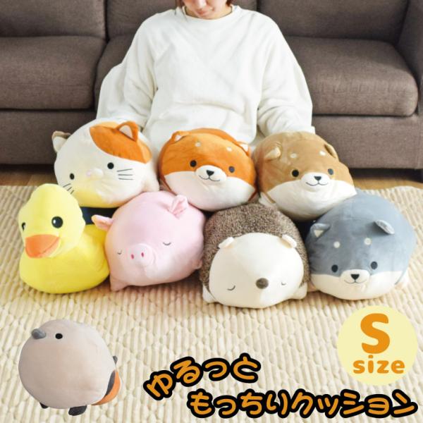 抱き枕 ぬいぐるみ 犬 Sサイズ 40cm 動物 シマエナガ 柴犬 イヌ 三毛猫 ネコ ぶた ハリネ...