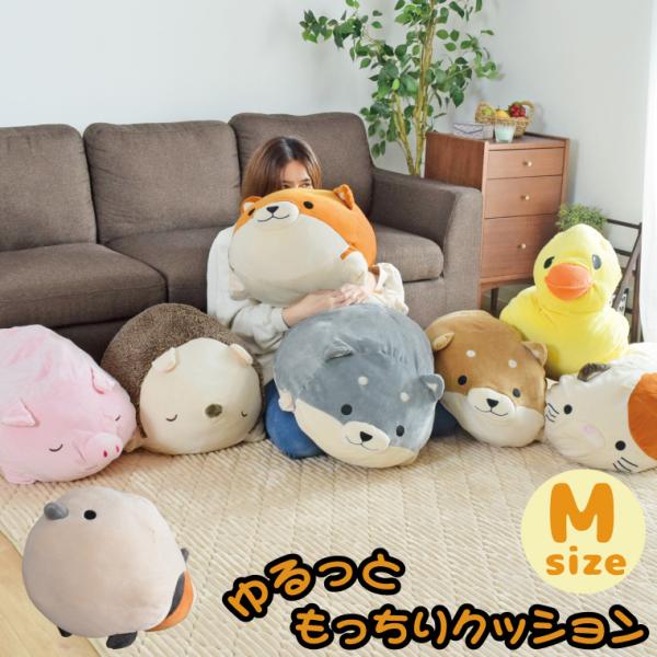 抱き枕 ぬいぐるみ 犬 Mサイズ 60cm 動物 シマエナガ 柴犬 イヌ 三毛猫 ネコ ぶた ハリネ...