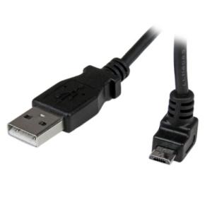 StarTech.com L型上向き microUSBケーブル USB-A - マイクロ B 2m USBAUB2MU