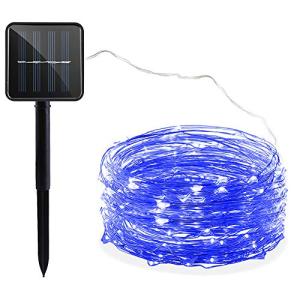 Berocia 銅線ランプ ストリングライト ソーラー led 屋外 200 led 8モード イルミネーションライト太陽充電 IP65防水 クリスマ