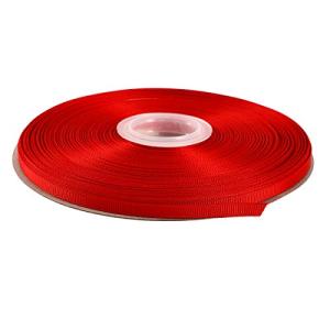 ITIsparkle グログランリボン 幅6mm×45M巻 手芸 服飾 ラッピング ちょう結び リボン #250-レッド
