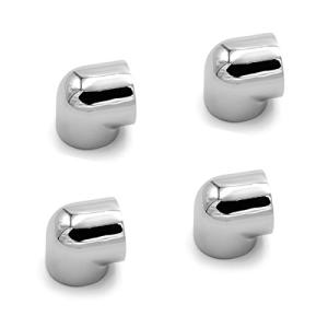 Barrow G1/4インチ メス-メス 延長金具 90度 シルバー 光沢 4個パック