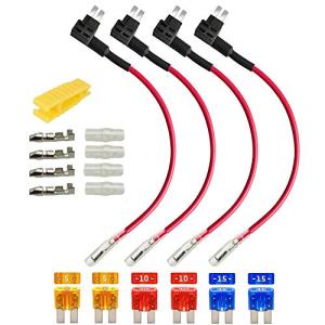 Kiligen 4個12V 24V Micro2小型回路ヒューズタップ キ