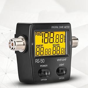 ミニSWRパワー計 SWRパワーメーター ポータブルデジタル短波定在波メーター LCDバックライトディスプレイ SWR電力計
