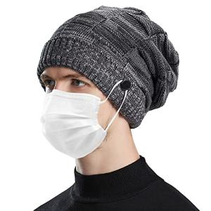 ニット帽 メンズ レディース 冬 防寒 肌触り 零下15℃防寒 ボタン付き 極暖ふわふわ裏起毛 美シルエット 柔らかい 伸縮性 厚手