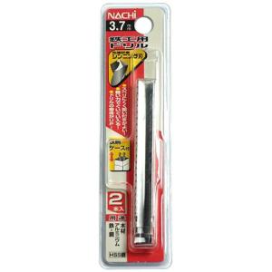 ナチ 鉄工用ドリル 2本入り シンニング 3.7ミリ