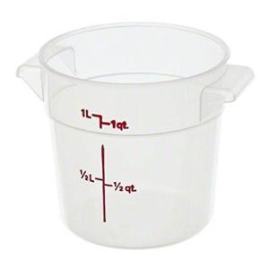 CAMBRO 丸型フードコンテナー RFS1PP 半透明 ポリプロピレン アメリカ AHC5601