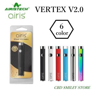 CBD バーテックス Vertex 2.0 バッテリー Airistech エアリステック 6色 510スレッド ヴェポライザー VAPE リキッド オイル WAX アトマイザー 送料無料｜store-smiley