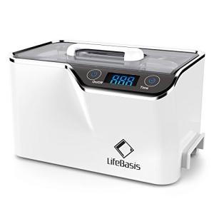 LifeBasis 超音波洗浄機 600ml 2つの振動子で強力洗浄