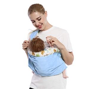 Cuby ベビーキャリア 抱っこひも ベビースリング 対象0 2歳 新生児 買い取り 片肩 ブルー