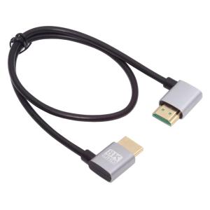 NFHK HDMI 2.1 超薄型 HDTV ケーブル 8 K 4 K ハイパー超柔軟なスリム コード左角度 90 度型コンピューター HD