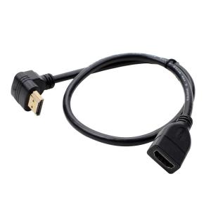 HDMI 延長コード、0.15m、0.5mコード、4k / 1080P 延長コード、1.4オス-メス90度上下L型、高速変換4K 60Hz